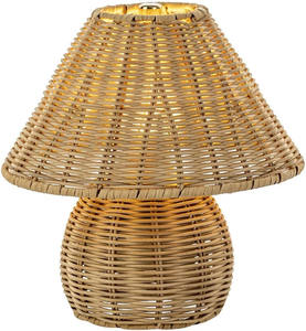 Mushroom shape table <b>lamp</b> handmade in Vietnam, natural color, eco-friendly design, perfect for home décor and boutique projects - Product Image 4