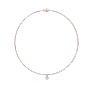 สร้อยคอเพชรแล็บ 4.53 กะรัต ทรงกลมเจียระไนแบบบริลเลียนท์ ทอง 18KT, 14KT สีขาว สีเหลือง สีโรสโกลด์ เครื่องประดับหรูหรา - Product Image 6