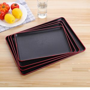 Platos y Bandejas Antideslizantes de Plástico Moldeado por Inyección Personalizados Win-Win para Restaurantes, Cantinas, Hoteles, Bufés, Rectangulares, 0.02-0.05mm - Product Image 1