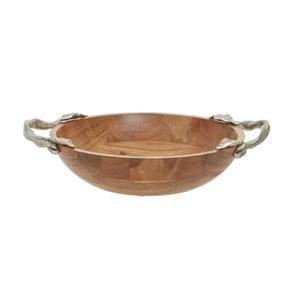 Top selling Superior Quality <b>Wooden</b> <b>Salad</b> <b>Bowl</b> Serving <b>Bowl</b> Latest Decorative New <b>Wooden</b> Soup <b>bowl</b> with hand printing - Product Image 4