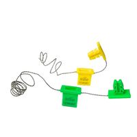 Sceau de sécurité inviolable pour compteur, en plastique PP durable, avec fonctions de sécurité, modèles de sceaux à câble mécanique JHAS DL-PC pour