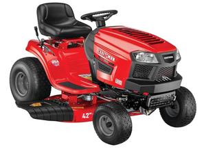 Cortadora de Césped a Gasolina Nueva y Original de 42 Pulgadas con Motor Monocilíndrico de 17.5 HP, Tractor a Gasolina con Transmisión de 7 Velocidades, Rojo/Negro - Product Image 1