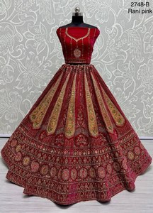 Lehenga Choli Con Dupatta Con Dori Y Parche De Trabajo - Product Image 5