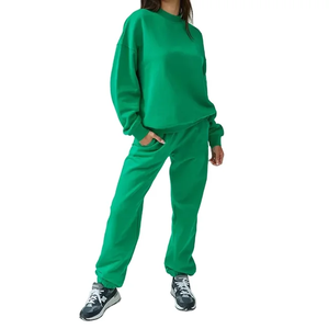 Sudadera con Capucha de Diseño Personalizado de Alta Calidad para Mujer, Conjunto de 2 Piezas, Estilo Holgado, Moda de Invierno, 100% Algodón, Grueso y Transpirable - Product Image 6