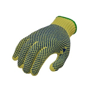 Guantes DE TRABAJO punteados de PVC de punto de algodón Guante de trabajo manual hermoso Diferentes tipos de guantes Mejor precio - Product Image 6