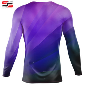 Wholesale Sublimation High Quality <b>Men's</b> Quick Dry Turtleneck Long Sleeve <b>Compression</b> <b>Shirts</b> Workout Muscle Gym <b>Shirts</b> Top - Product Image 2