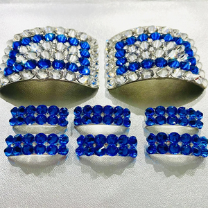 <span class=keywords><strong>Fibbie</strong></span> Quadrate Nere con Cristalli di Strass per Scarpe da Ballo Irlandese, Decorazioni per Scarpe da Ballerina, Scarpe da Jig per Donne - Product Image 4