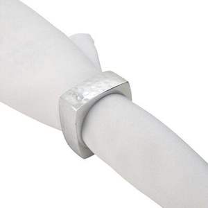 Anneaux de serviette en métal au design intemporel avec finition premium pour décor d'événement classique repas de vacances et élégance rustique - Product Image 2