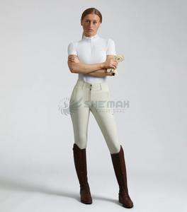 Pantalones de Equitación Duraderos, Cómodos y Elegantes para Mujer, Pantalones Ecuestres Ajustados y Ligeros para Competición - Product Image 1