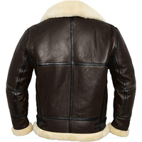 Veste bomber d'hiver pour moto, en cuir sherpa aviateur, haute qualité, respirante, coupe-vent, très vendue