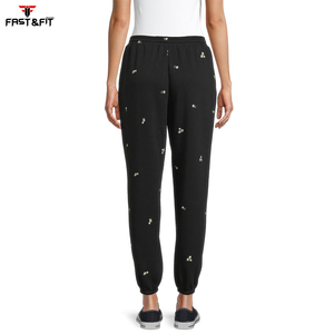 Pantalones de mujer cómodos de última moda con diseño personalizado y buena tela para gimnasio a la venta - Product Image 2