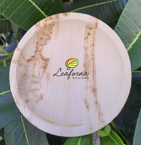 Vaisselle biodégradable écologique de haute qualité Texture lisse et chaude Assiettes en feuille de palmier naturelles Réutilisables Vente en gros - Product Image 4