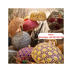 Tamis en bambou naturel tissé à la main, fait à la main, décoratif, pour le pain, les légumes et les fruits, panier de rangement en bambou - Product Image 4