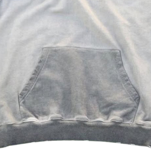 OEM Nouvelle Arrivée Heavyweight Acid Wash & Sun Fade Hoodies 100% Coton Épais Blanc Goutte Épaule Respirant Imprimé Hommes Hoodies - Product Image 5