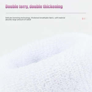 Pulsera deportiva para hombres y mujeres: banda para el sudor atlética de tela de rizo que absorbe la humedad para tenis, baloncesto, correr, gimnasio, - Product Image 3