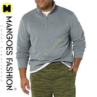 Sudadera Casual Unisex Oversize de Algodón/Fibra de Bambú con Cremallera de un Cuarto, con Capucha, Transpirable, para Invierno, con Logotipo Personalizado, de Alta Calidad