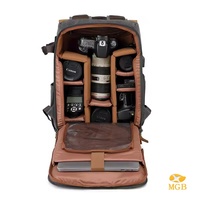 Ransel Fotografi bahu ganda SLR Oxford tujuh warna, ransel fotografi tahan air kapasitas besar, ransel luar ruangan ritsleting portabel