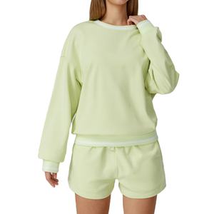 Conjunto Deportivo de Felpa Sólida Unisex con Logotipo Personalizado al por Mayor, Conjunto de 2 Piezas, Pantalones, Traje Deportivo para Correr - Product Image 5