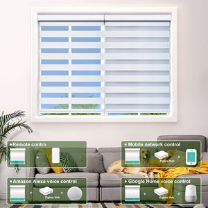 Tùy chỉnh màn riêng tư bảo vệ điều khiển từ xa Alexa tuya ZigBee thông minh Windows Shades cơ giới ngày và đêm Zebra rèm - Product Image 4