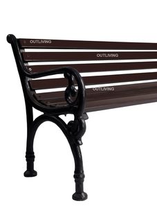 Cast Iron Dark Black Modern Garden <b>Bench</b> for Home Hotel Garden Outside Park Seating Patio <b>Bench</b> Outdoor and <b>Indoor</b> Furniture - Product Image 2