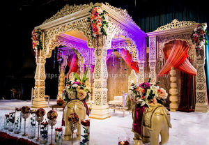 Última Bollywood diseñado boda Mandap mejor indio hindú matrimonio Mandaps precio bajo tendencia moderna boda Mandap decoración conjunto Reino Unido - Product Image 4