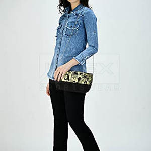 Fabricant pakistanais en nouveau stock chemise en jean pour femme à quantité minimale de commande bas chemise en jean pour femme au design personnalisé - Product Image 4