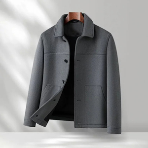 Veste en laine polaire coupe-vent et respirante pour l'hiver, col montant, logo frontal, en toile, la plus vendue - Product Image 1