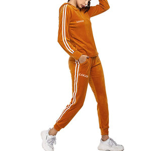 2024ฤดูใบไม้ร่วงชุดวอร์มสองชิ้นสำหรับผู้หญิงชุดออกกำลังชุดออกกำลังกายเซ็ต2ชิ้นชุดเข้ารูปเทรนด์ - Product Image 5