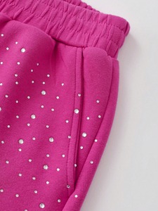 100% coton français éponge décontracté hommes Shorts strass soleil délavé acide lavage détresse élégant Streetwear poids lourd polaire - Product Image 4