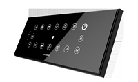 Interrupteur intelligent WiFi Tuya de Fox Domotics avec commande tactile capacitive, indice de protection IP40, 6A 230V pour la domotique