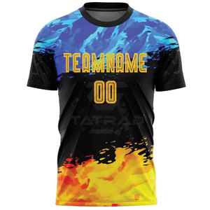 Créez votre propre tenue d'équipe, maillot de football en sublimation, imprimé, léger, respirant, séchage rapide, 100% polyester, vente en gros, haute qualité - Product Image 2