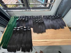 Wholesale <b>Cheap</b> Bone Straight Raw Color 1B Human <b>Hair</b> <b>Extensions</b> From Factory for Nigerian <b>Hair</b>/Africa Market - Product Image 5