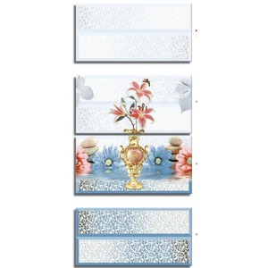 Azulejos de pared de cerámica con flor de loto árabe de 300x600mm, diseño moderno Digital de 12x24 para sala de estar Interior de Arabia Saudita - Product Image 6