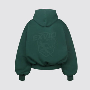 Vêtements de sport, sweat-shirts pour hommes de couleur unie, coupe ample, vêtements de mode, sweat-shirts basiques pour hommes, coupe ajustée, coton mélangé - Product Image 2