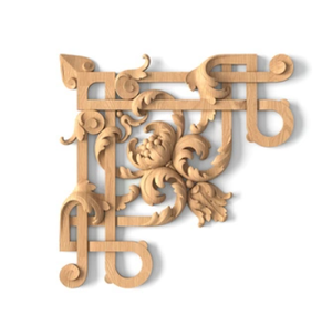 Sculpture florale bois appliques cintres Onlays Sculpture corbeau pour armoire décoration maison et cuisine meubles jambes - Product Image 2