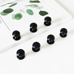 Contemporary <b>Black</b> Zinc Alloy Cabinet <b>Knobs</b> Drawer Pulls Handles Office Building Wardrobe Dresser Furniture Hardware Durable - Product Image 3