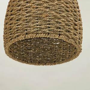 Abat-jour en osier et en herbe marine fait à la main, écologique, forme ovale effilée, lampe suspendue tissée naturelle pour la fourniture de projets en gros - Product Image 4