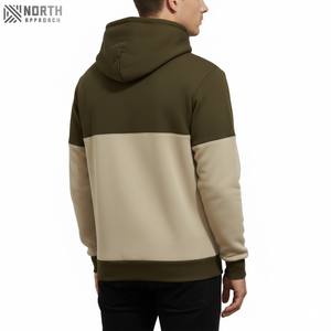 เสื้อสเวตเตอร์มีฮู้ดของผู้ชายเสื้อสเวตเตอร์ขนแกะธรรมดาพิมพ์ลายหน้าจอพัฟปักโลโก้กำหนดเอง - Product Image 3