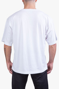 Camiseta Unisex Extra Grande de Alta Calidad - Blanca, Corte Holgado y Cómodo, Envío Rápido, Suministro al por Mayor - Product Image 4