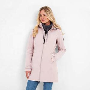 Abrigo cortavientos Softshell para mujer, tejido transpirable, soporte con logotipo personalizado, ropa de invierno y otoño, capucha de alta calidad - Product Image 6