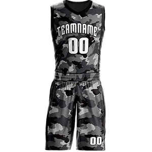 Top qualité hommes basket-ball uniforme sport porter vente chaude confortable pas cher taux respirant basket-ball uniforme avec sur mesure - Product Image 1