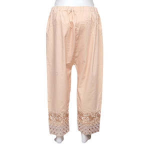 Pantalon brodé pour femme - Camel - Product Image 3