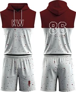 100% Kit de basket-ball léger en polyester Maillot à séchage rapide évacuant l'humidité Uniforme de basket-ball durable - Product Image 6