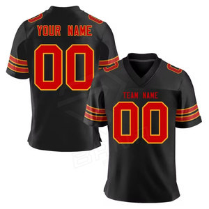 Numéros de maillots de football américain personnalisés de haute qualité Couleur de l'équipe personnalisée Livraison rapide Prix d'usine OEM - Product Image 1