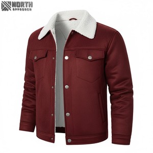 Veste en cuir unie, imperméable et décontractée à la mode de qualité supérieure blouson d'aviateur avec logo personnalisé pour la saison d'hiver des fabricants d'équipement d'origine - Product Image 1