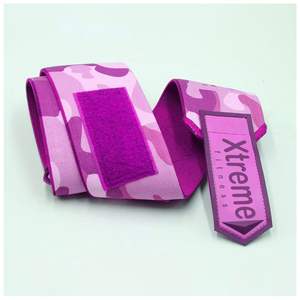 Bandes de poignet pour l'haltérophilie en nylon et coton respirant avec logo personnalisé, réglage antidérapant, nouveau design, entraînement pour unisexe - Product Image 1