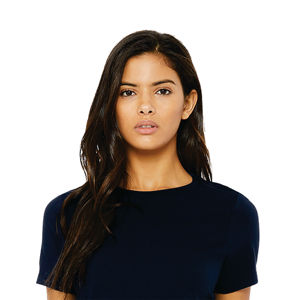 Airlume-Camiseta holgada de manga corta para mujer, Camiseta de algodón peinado y anillo de 32, 100% oz, azul marino, 4,2 - Product Image 3