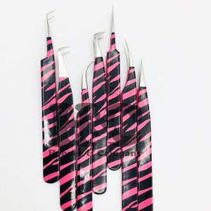 Nuevas pinzas ligeras para pestañas de acero inoxidable Diseño sostenible recubierto de papel para pestañas de visón - Product Image 6