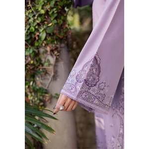 เสื้อชีฟองปักลาย BATIK-3PC พร้อมผ้าคลุมไหล่ปักลายออร์แกนซ่าและกางเกงขายาว-BIC-4830 - Product Image 5