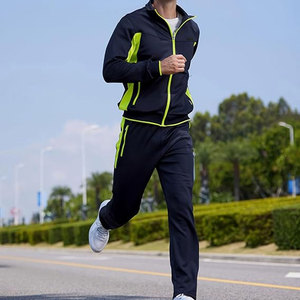 Survêtements de sport pour hommes 2-en-1, survêtement d'entraînement de jogging à capuche avec logo personnalisé de marque, survêtement uni de grande taille, ensemble deux pièces - Product Image 6